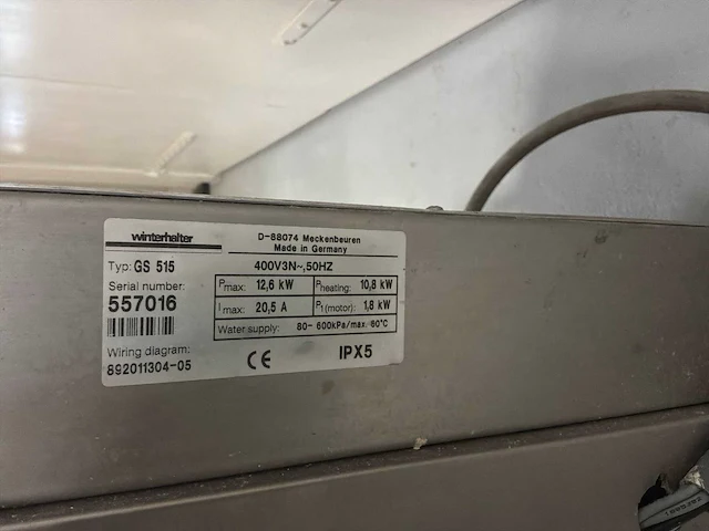 Winterhalter gs 515 korvenvaatwasmachine - afbeelding 12 van  12