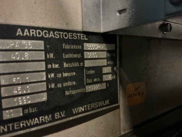 Winterwarm upa 35 industriële verwarmingsinstallatie - afbeelding 6 van  6