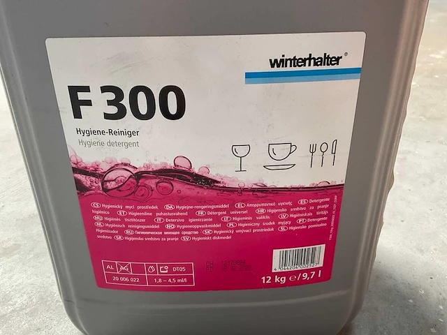 Wintherhalter f 300 jerrycan á 12kg hygiënisch reinigingsmiddel (11x) - afbeelding 2 van  2