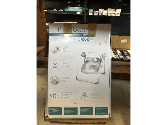 Wipstoel, 1x babyswing, little world - afbeelding 3 van  5
