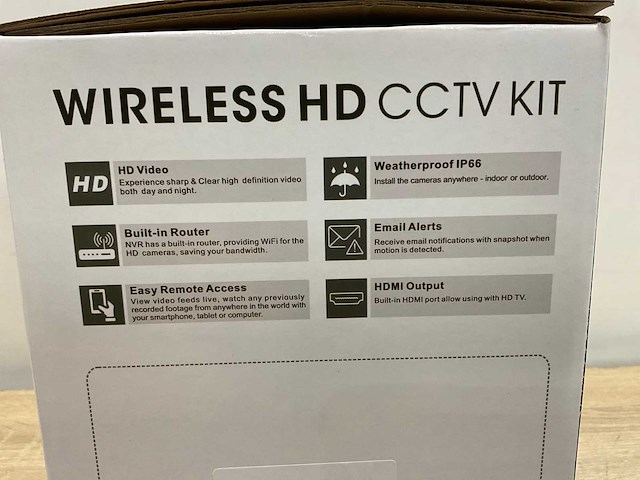 Wirelesse - hd cctv kit - beveiligingscamera - afbeelding 5 van  5