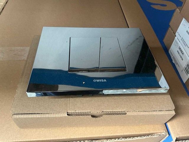 Wisa 8050.452702 front control toilet inbouwframe met drukplaat (2x) - afbeelding 4 van  5