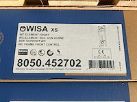 Wisa 8050.452702 front control toilet inbouwframe met drukplaat - afbeelding 3 van  5