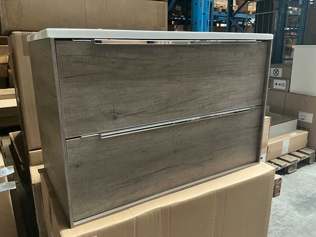 Wisa cassino badmeubel grey oak 80cm - afbeelding 2 van  8