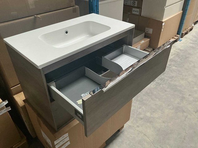 Wisa cassino badmeubel grey oak 80cm - afbeelding 7 van  8