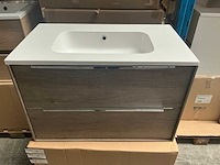 Wisa cassino badmeubel grey oak 80cm - afbeelding 3 van  8