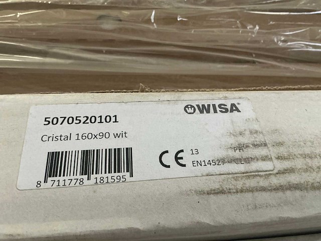 Wisa cristal douchebak 160x90cm - afbeelding 3 van  3