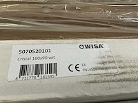 Wisa cristal douchebak 160x90cm - afbeelding 3 van  3