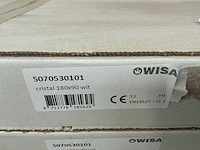 Wisa cristal douchebak 180x90cm - afbeelding 2 van  3