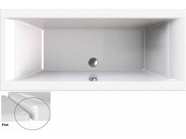 Wisa duobad flat ligbad 180x80cm (2x) - afbeelding 3 van  5