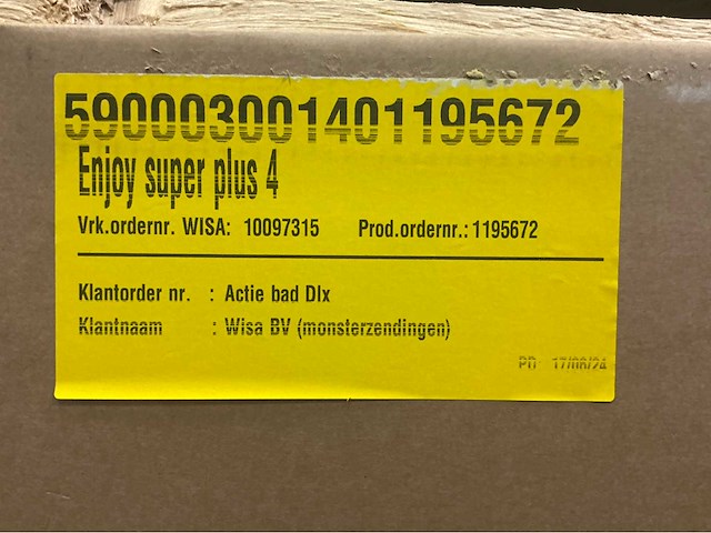 Wisa enjoy super plus 4 180x80cm 5900030014 whirlpoolsysteem - afbeelding 2 van  2