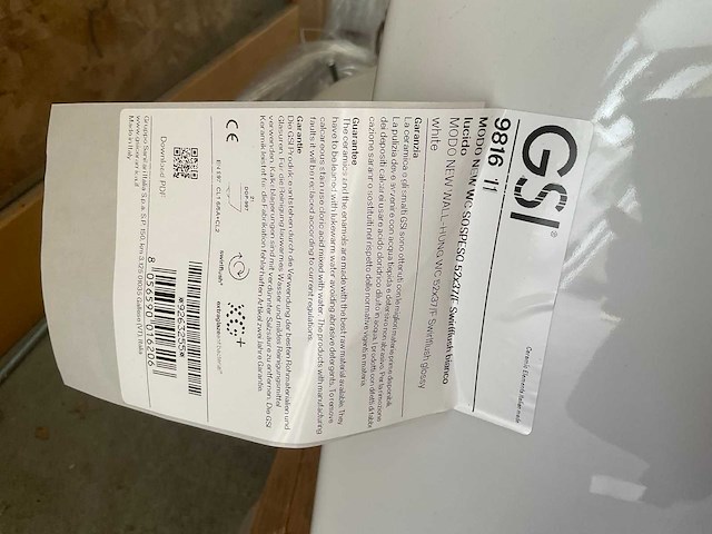 Wisa inbouwreservoir met gsi modo rimless wandcloset - afbeelding 3 van  9