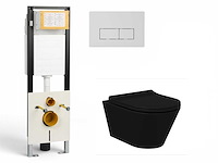 Wisa inbouwreservoir met lucco wandcloset met bidet sproeier - afbeelding 1 van  5