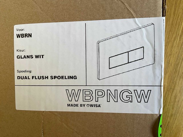 Wisa inbouwreservoir met lucco wandcloset met bidet sproeier - afbeelding 5 van  5