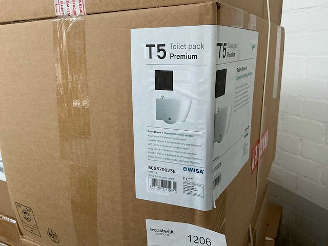 Wisa ipee t5 toiletset met zitting en drukplaat - afbeelding 1 van  3