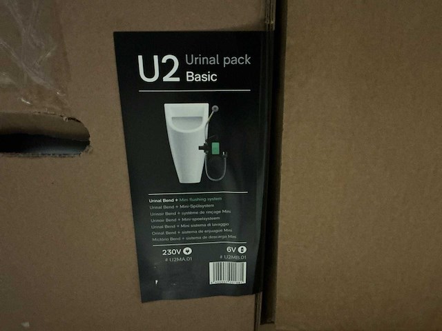 Wisa ipee u2 urinal bend met mini spoelsysteem - afbeelding 2 van  2