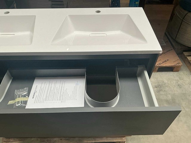 Wisa lucido badmeubel 120cm diamond grey - afbeelding 7 van  9