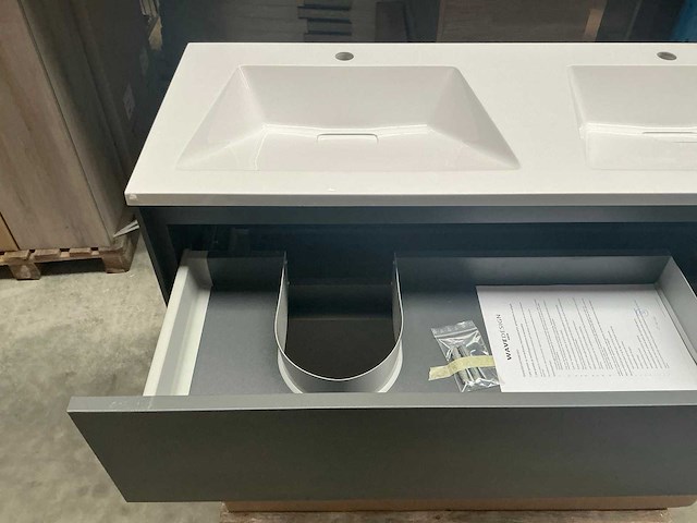 Wisa lucido badmeubel 120cm diamond grey - afbeelding 6 van  9