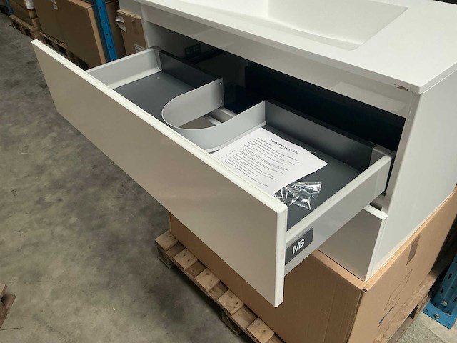 Wisa lucido badmeubel 90cm hoogglans wit - afbeelding 6 van  9