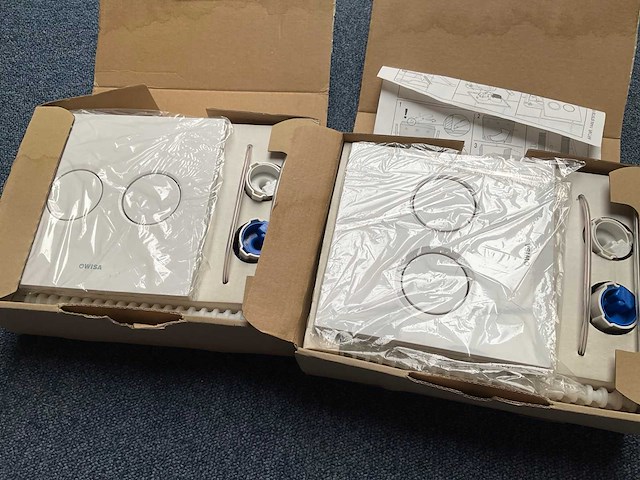 Wisa luga bedieningspaneel wit (2x) - afbeelding 2 van  3