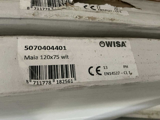 Wisa maia douchebak 120x75cm - afbeelding 3 van  3