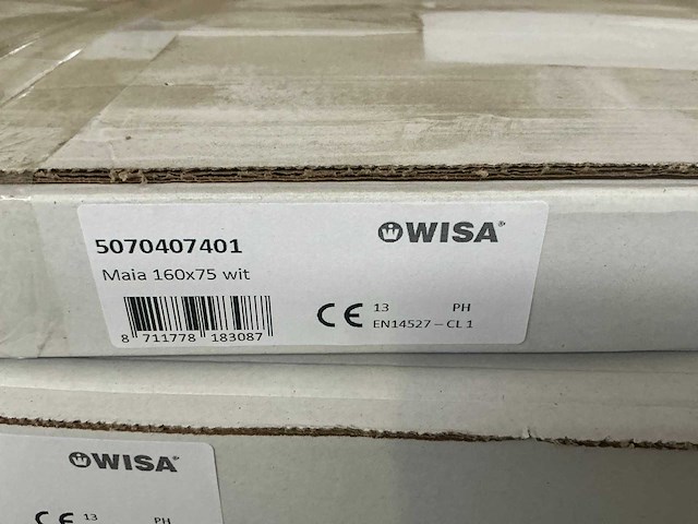 Wisa maia douchebak 160x75cm (2x) - afbeelding 3 van  3