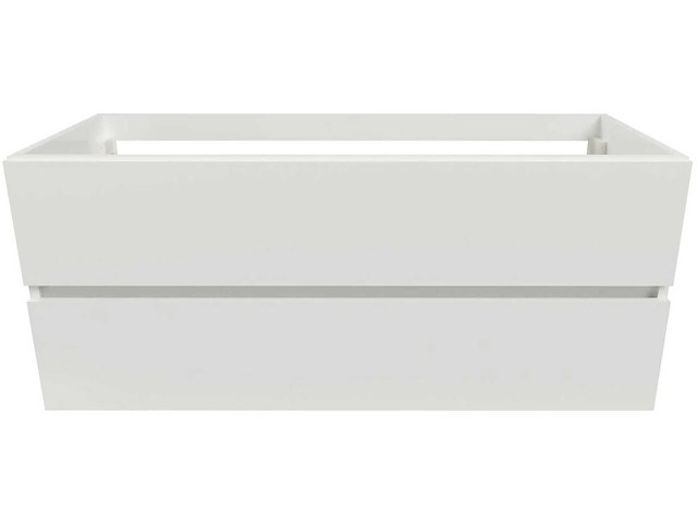Wisa napoli wastafelonderbouwkast 120 cm, 2 laden softclose wit hoogglans - afbeelding 2 van  5