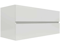 Wisa napoli wastafelonderbouwkast 120 cm, 2 laden softclose wit hoogglans - afbeelding 3 van  5