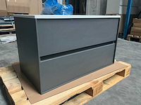 Wisa pescara badmeubel antracite high 100cm - afbeelding 1 van  9