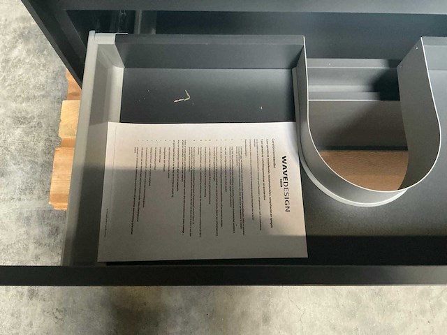 Wisa pescara badmeubel antracite high 100cm - afbeelding 7 van  9