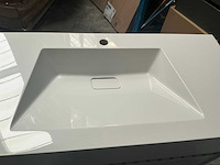 Wisa pescara badmeubel white high 100cm - afbeelding 4 van  8