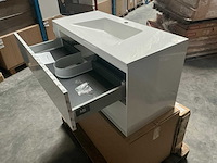 Wisa pescara badmeubel white high 100cm - afbeelding 5 van  8