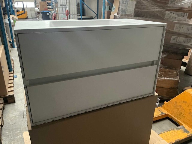 Wisa pescara badmeubel white oak 90cm - afbeelding 2 van  9