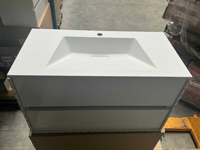 Wisa pescara badmeubel white oak 90cm - afbeelding 3 van  9