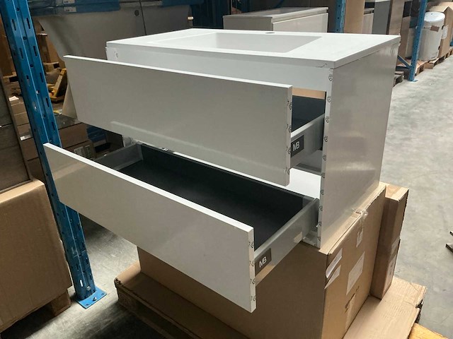 Wisa pescara badmeubel white oak 90cm - afbeelding 5 van  9