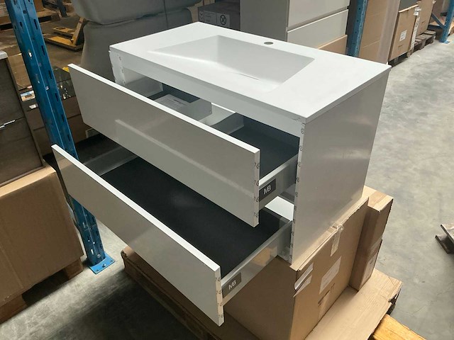 Wisa pescara badmeubel white oak 90cm - afbeelding 6 van  9