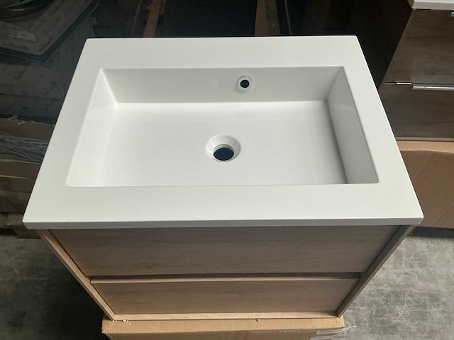 Wisa pescara nebraska badmeubel 60cm natural oak - afbeelding 4 van  7