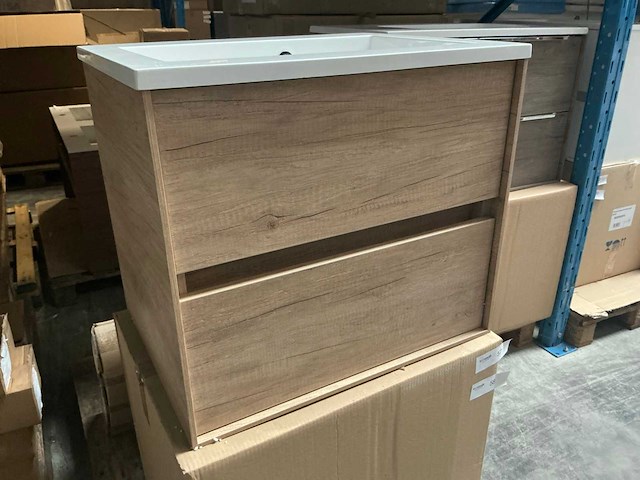 Wisa pescara nebraska badmeubel 60cm natural oak - afbeelding 1 van  7