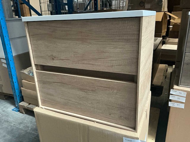 Wisa pescara nebraska badmeubel 60cm natural oak - afbeelding 2 van  7