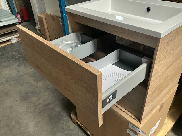 Wisa pescara nebraska badmeubel 60cm natural oak - afbeelding 5 van  7