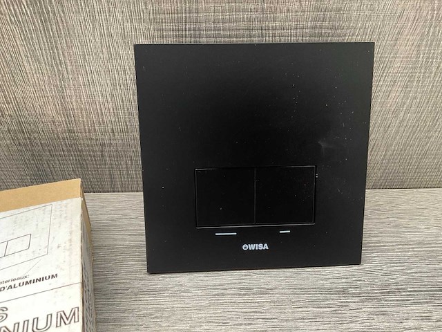 Wisa s delos aluminium zwart drukplaat - afbeelding 2 van  2
