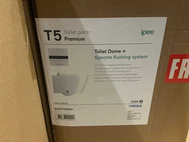 Wisa t5 premium dome spectre toilet pack - afbeelding 1 van  2