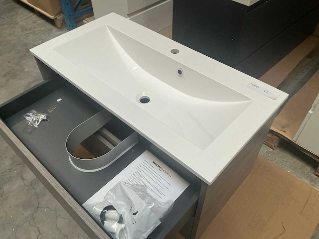 Wisa wavedesign badmeubel 90cm - afbeelding 6 van  7