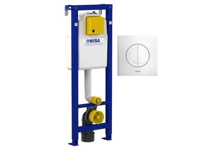 Wisa xs-114 toilet inbouwframe met drukplaat - afbeelding 1 van  3