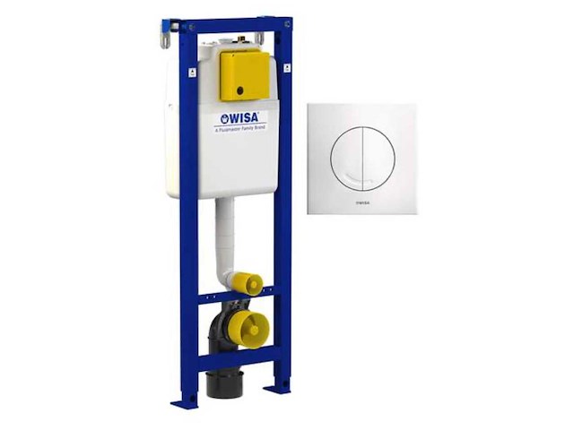 Wisa xs 114 wc-element met drukplaat - afbeelding 1 van  2