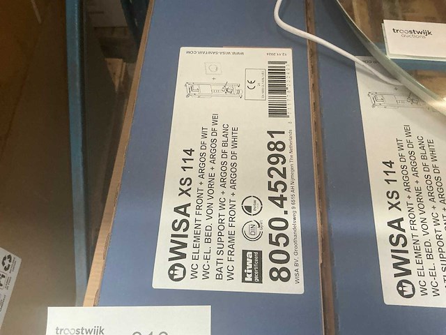 Wisa xs114 8050.452981 toilet inbouwframe (2x) - afbeelding 3 van  3
