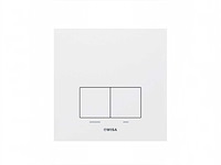 Wisa xs/xf bedieningspaneel delos aluminium df mat wit - afbeelding 1 van  2