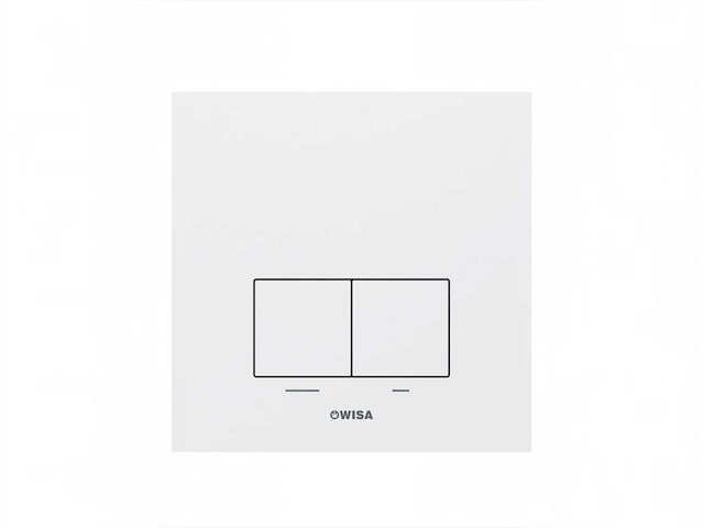 Wisa xs/xf bedieningspaneel delos aluminium df mat wit - afbeelding 1 van  1