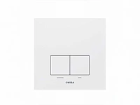 Wisa xs/xf bedieningspaneel delos aluminium df mat wit