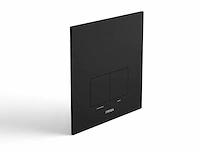 Wisa xs/xf bedieningspaneel delos aluminium df mat zwart